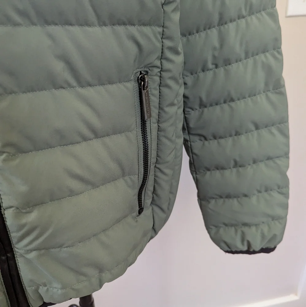 Michael Kors Ultra Light‎ Down Filled Puffer Coat Olive Green